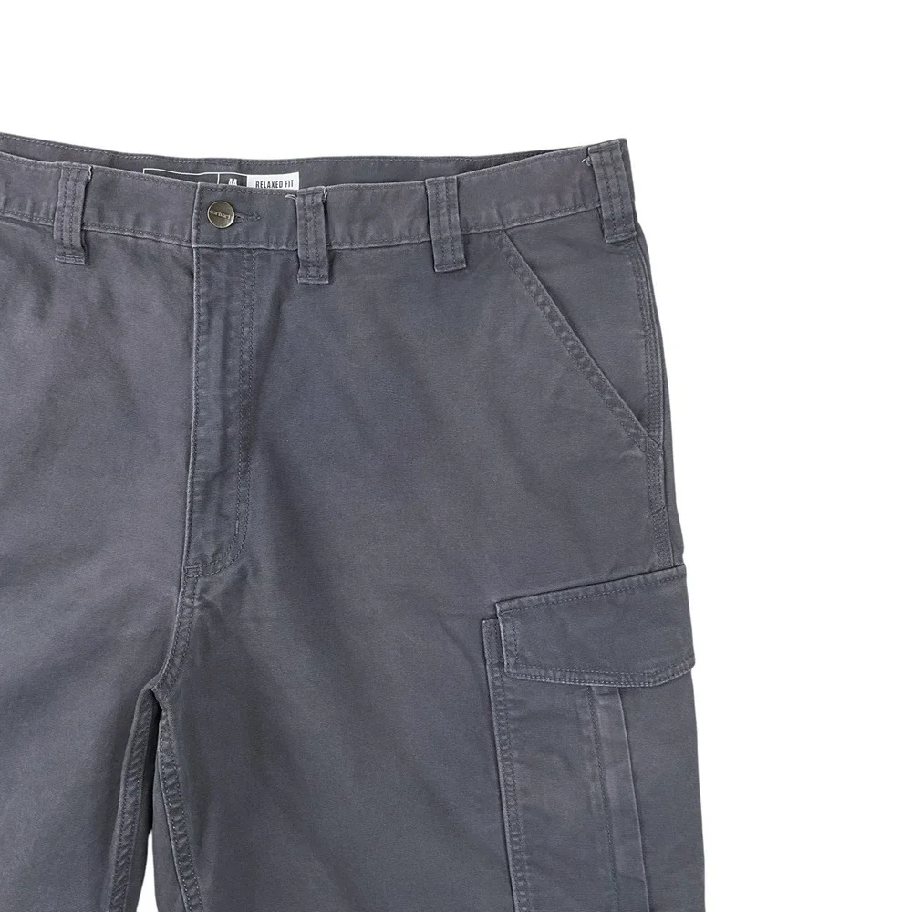 Carhartt Shorts Men 44 (ACTUAL 43x9.5) Gray Cargo Canvas Relaxed Fit